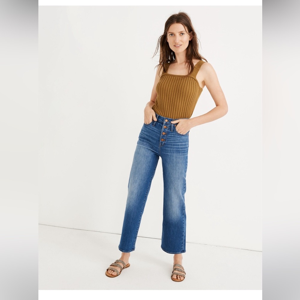 Madewell Slim Wide Leg Crop Jeans 29
